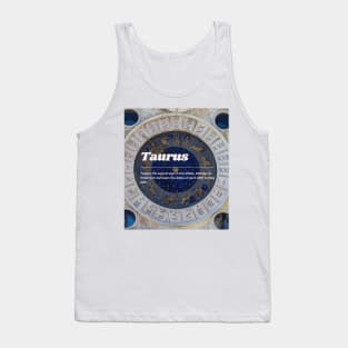 Taurus Zodiac Roman Numeral Print Tank Top